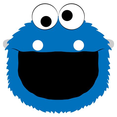 Printable Cookie Monster Template